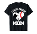 Loud Proud Mom Soccer Baseball Heart T-Shirt - Trendy Graphic Unisex - T-Shirt, Sweatshirt, Hoodie