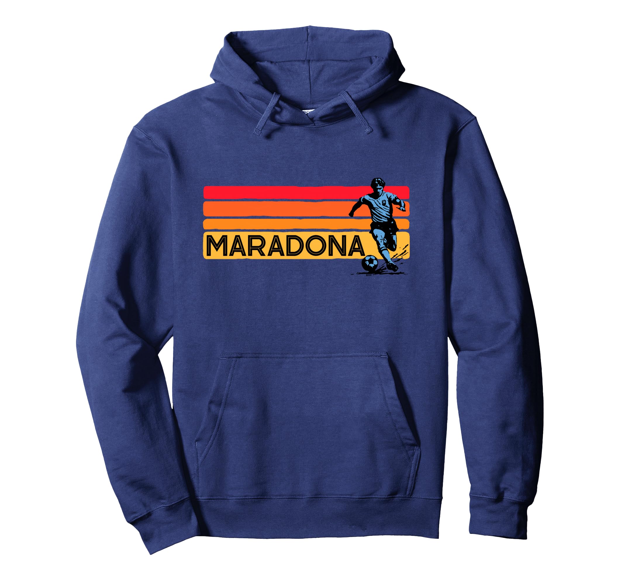 Diego Maradona Eighties Throwback Soccer Hoodie - Unique Graphic Unisex - T-Shirt, Sweatshirt, Hoodie