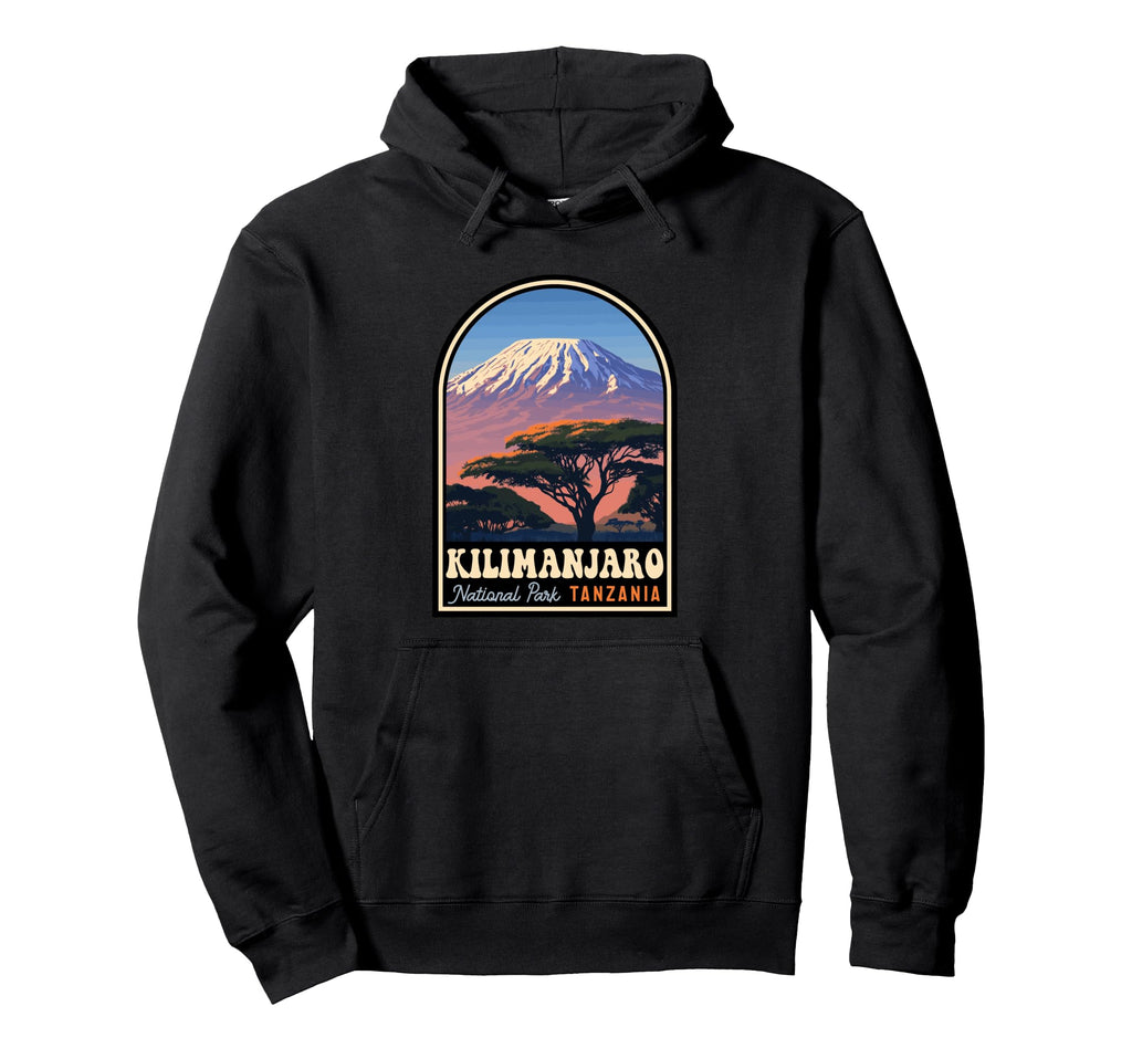 Kilimanjaro National Park Tanzania Mount Hoodie - Minimalist Print Unisex - T-Shirt, Sweatshirt, Hoodie