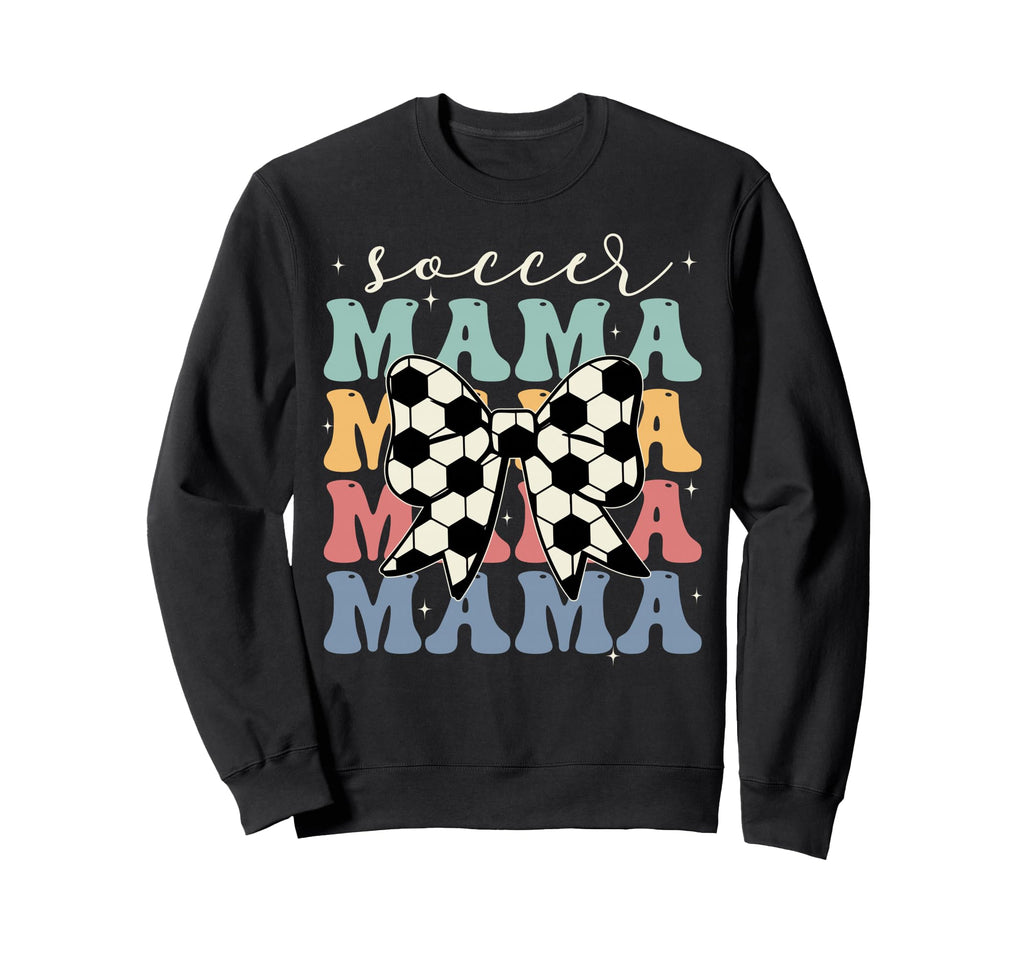 Soccer Mama Groovy Soccer Softball Mom Sweatshirt - Custom Art Print Unisex - T-Shirt, Sweatshirt, Hoodie