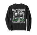 Soccer Halloween Spooky Goalkeeper Sweatshirt - Unique Graphic Men Women - T-Shirt, Sweatshirt, Hoodie