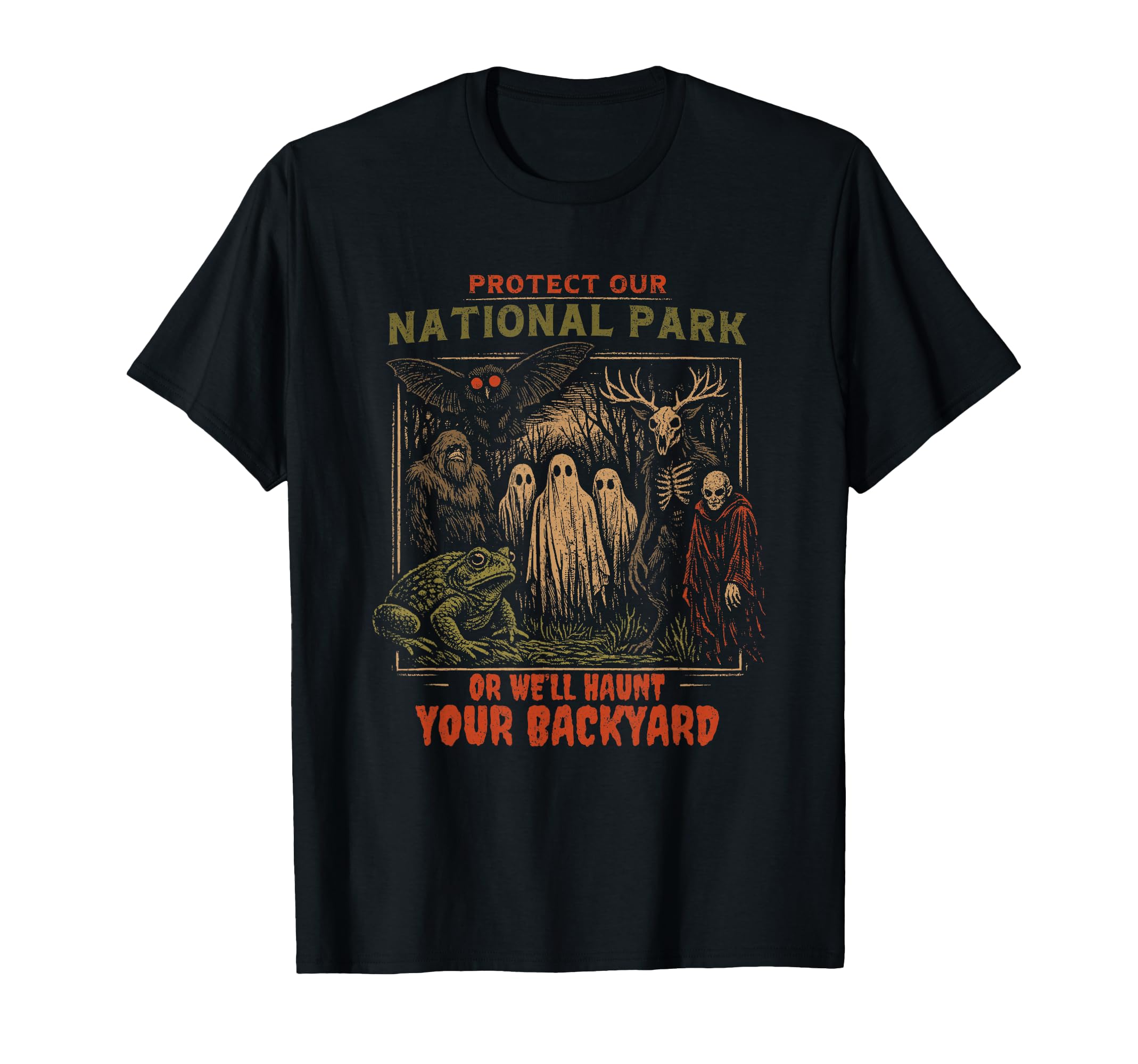 Protect National Parks Bigfoot T-Shirt - Streetwear Style for Adults - T-Shirt, Sweatshirt, Hoodie