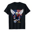 American Soccer Eagle Animal Art Fan T-Shirt - Novelty Apparel Men Women - T-Shirt, Sweatshirt, Hoodie