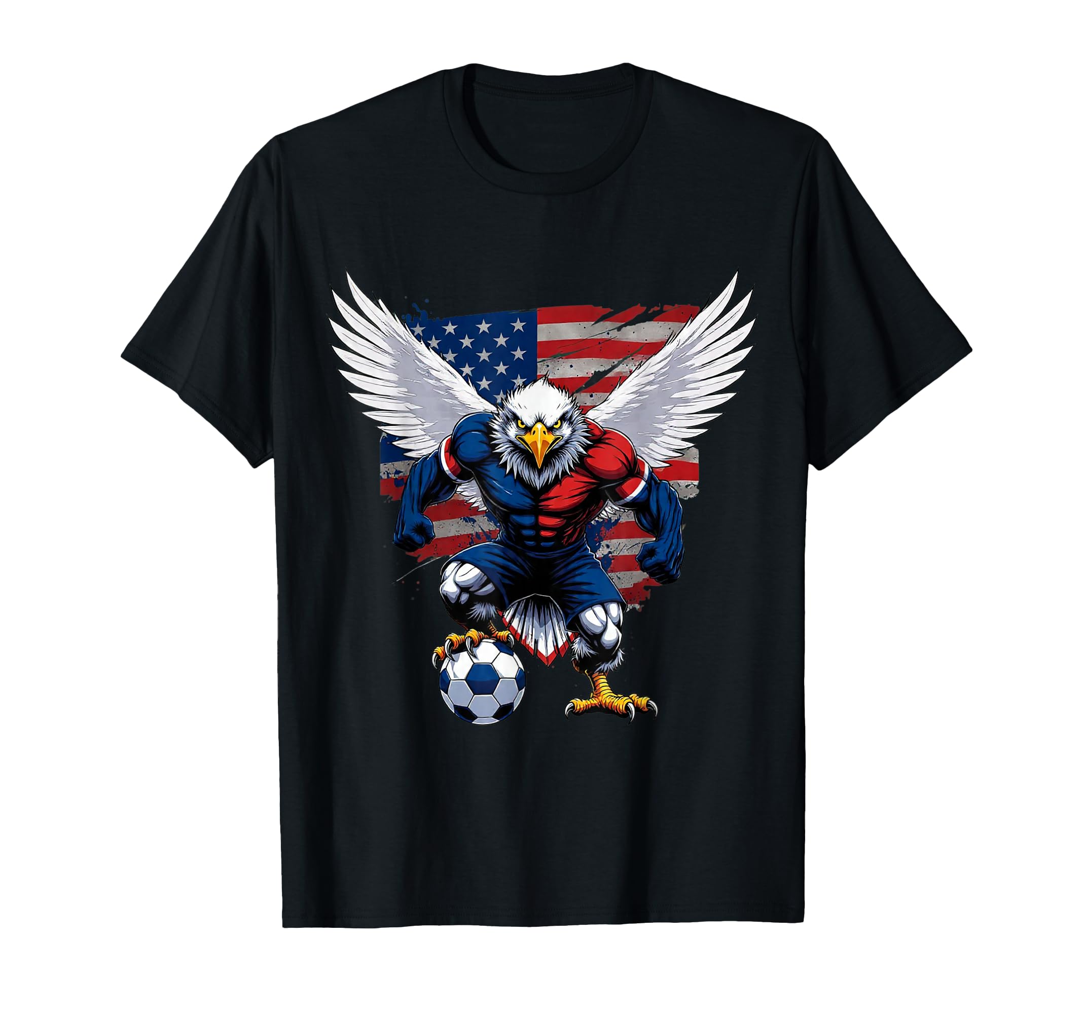 American Soccer Eagle Animal Art Fan T-Shirt - Novelty Apparel Men Women - T-Shirt, Sweatshirt, Hoodie