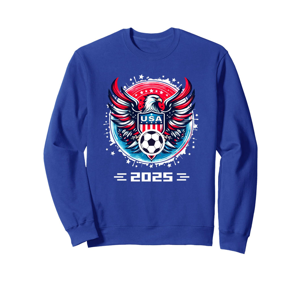 American Flag Soccer Soccer 2025 Sweatshirt - Fun Novelty Design Unisex - T-Shirt, Sweatshirt, Hoodie
