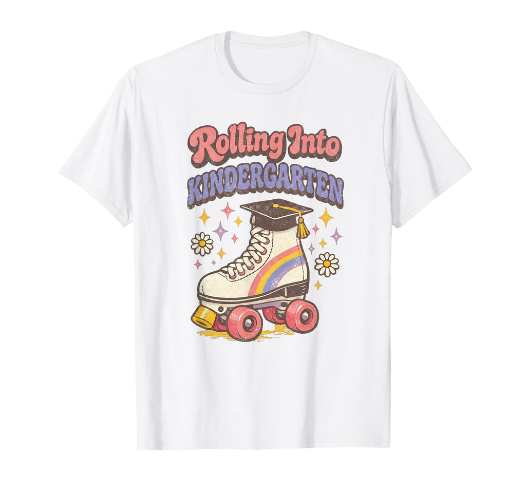 Rolling Into Kindergarten Roller T-Shirt - Novelty Apparel for Adults - T-Shirt, Sweatshirt, Hoodie