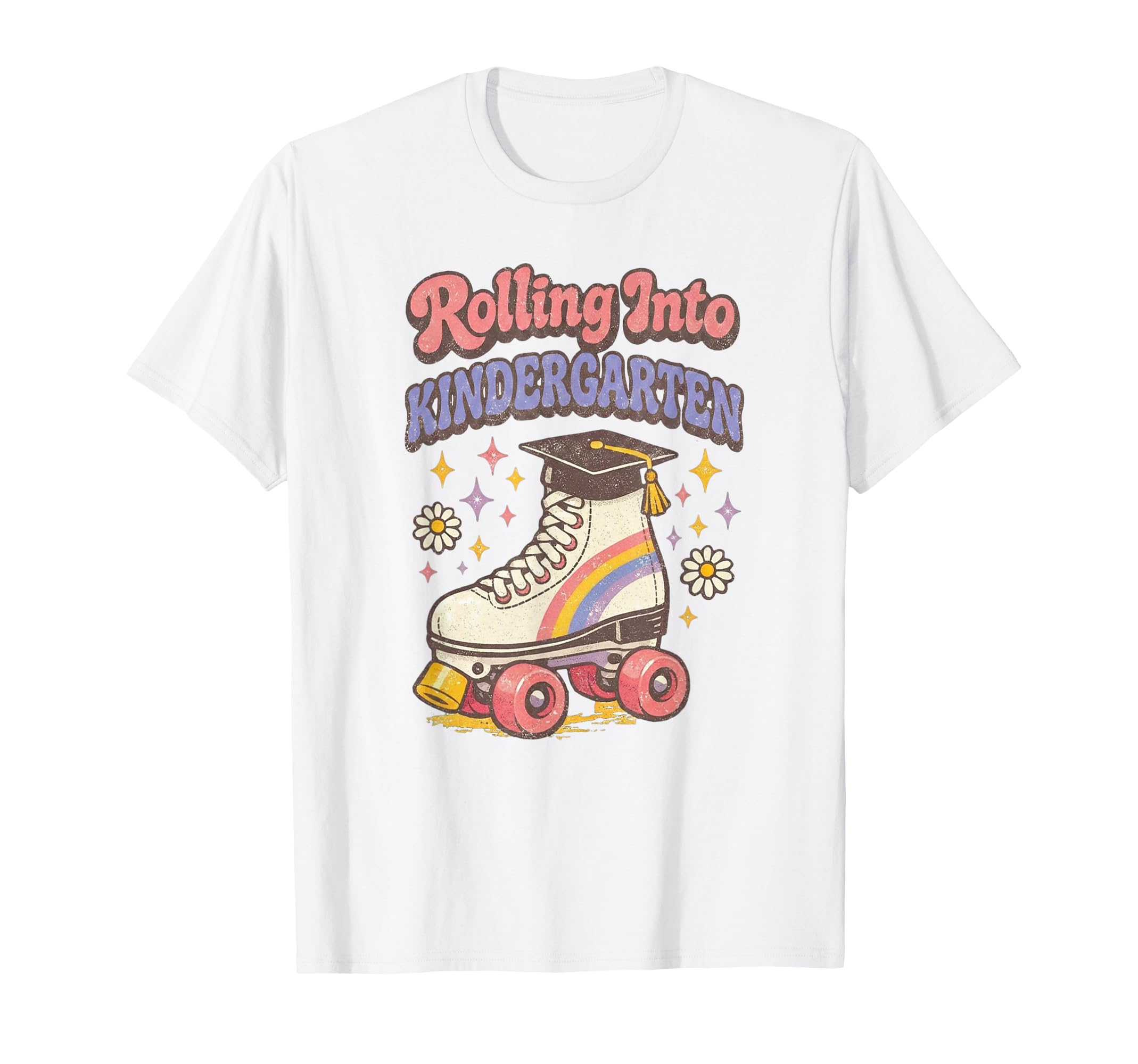 Rolling Into Kindergarten Roller T-Shirt - Novelty Apparel for Adults - T-Shirt, Sweatshirt, Hoodie