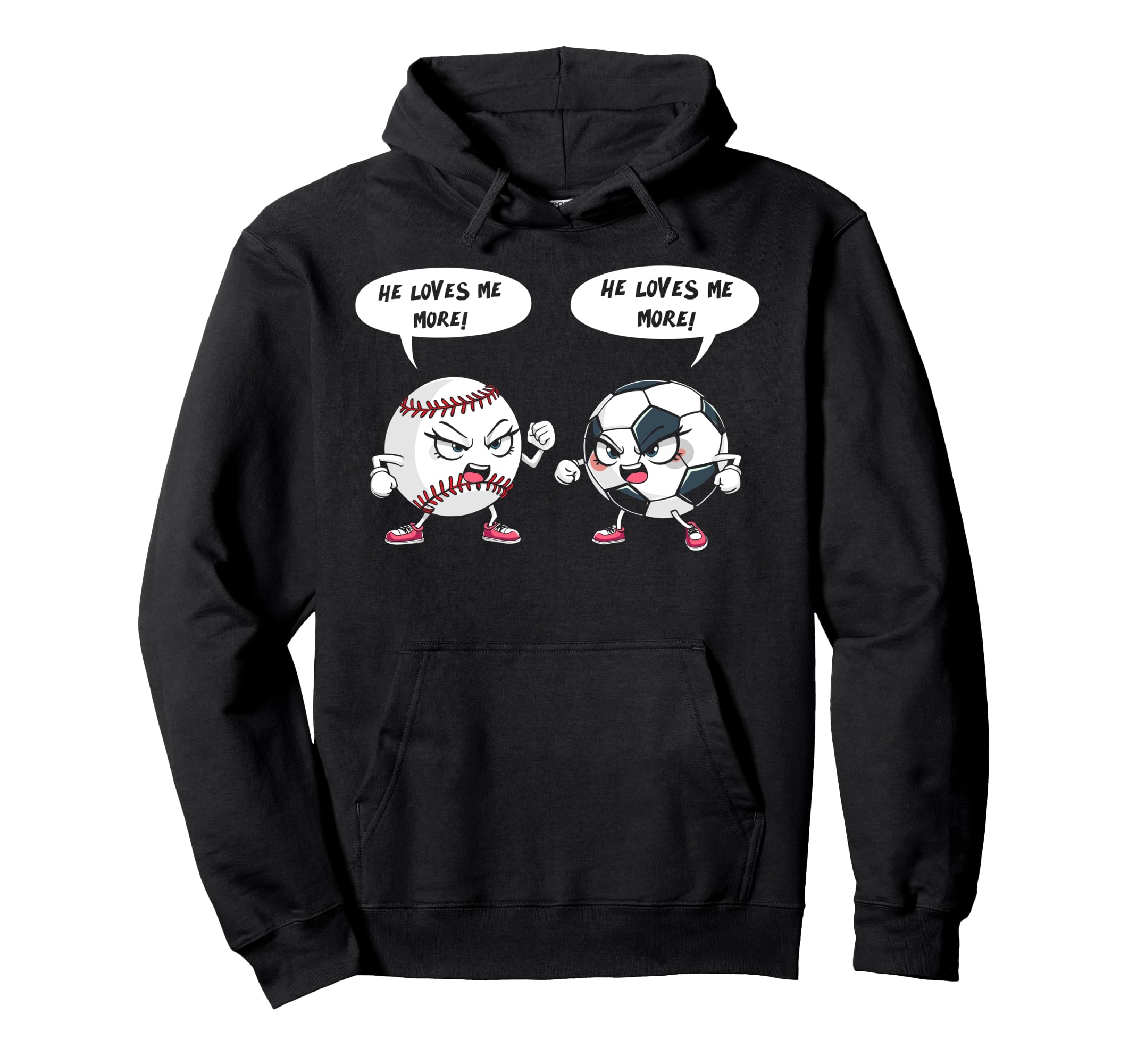 He Loves Me More Baseball Soccer Player Hoodie - Graphic Print Men Women - T-Shirt, Sweatshirt, Hoodie