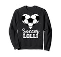 Soccer Lolli Funny Soccer Heart Sweatshirt - Graphic Print for Adults - T-Shirt, Sweatshirt, Hoodie