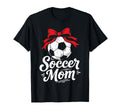 Soccer Mom Bow Funny Game Day Sports T-Shirt - Aesthetic Graphic Unisex - T-Shirt, Sweatshirt, Hoodie