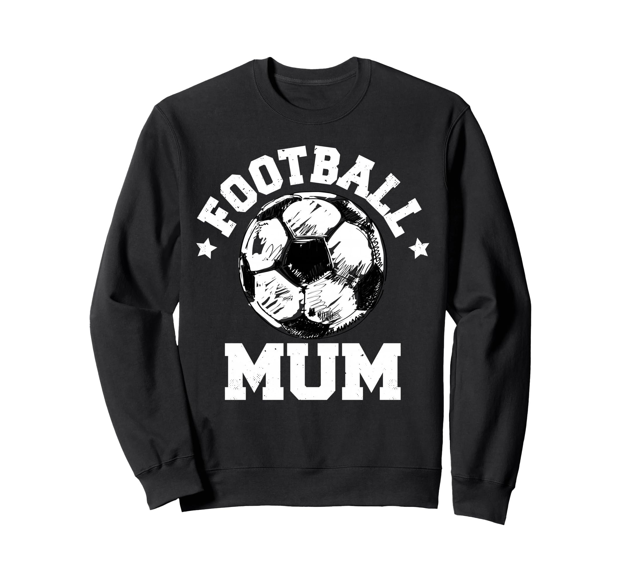 Football Mum Sketch Soccer Ball Proud Sweatshirt - Minimalist Print Unisex - T-Shirt, Sweatshirt, Hoodie
