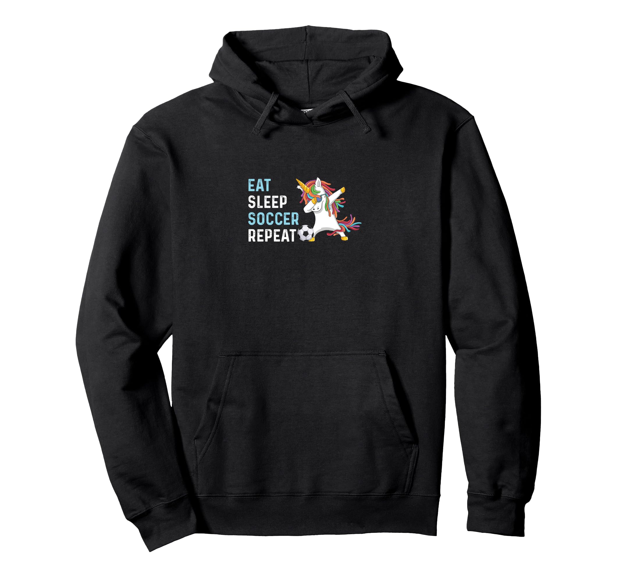 Funny Eat Sleep Soccer Repeat Hoodie - Aesthetic Graphic for Adults - T-Shirt, Sweatshirt, Hoodie
