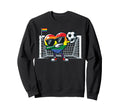 Gay Pride Heart Soccer Lgbtq Ally Sweatshirt - Custom Art Print Unisex - T-Shirt, Sweatshirt, Hoodie