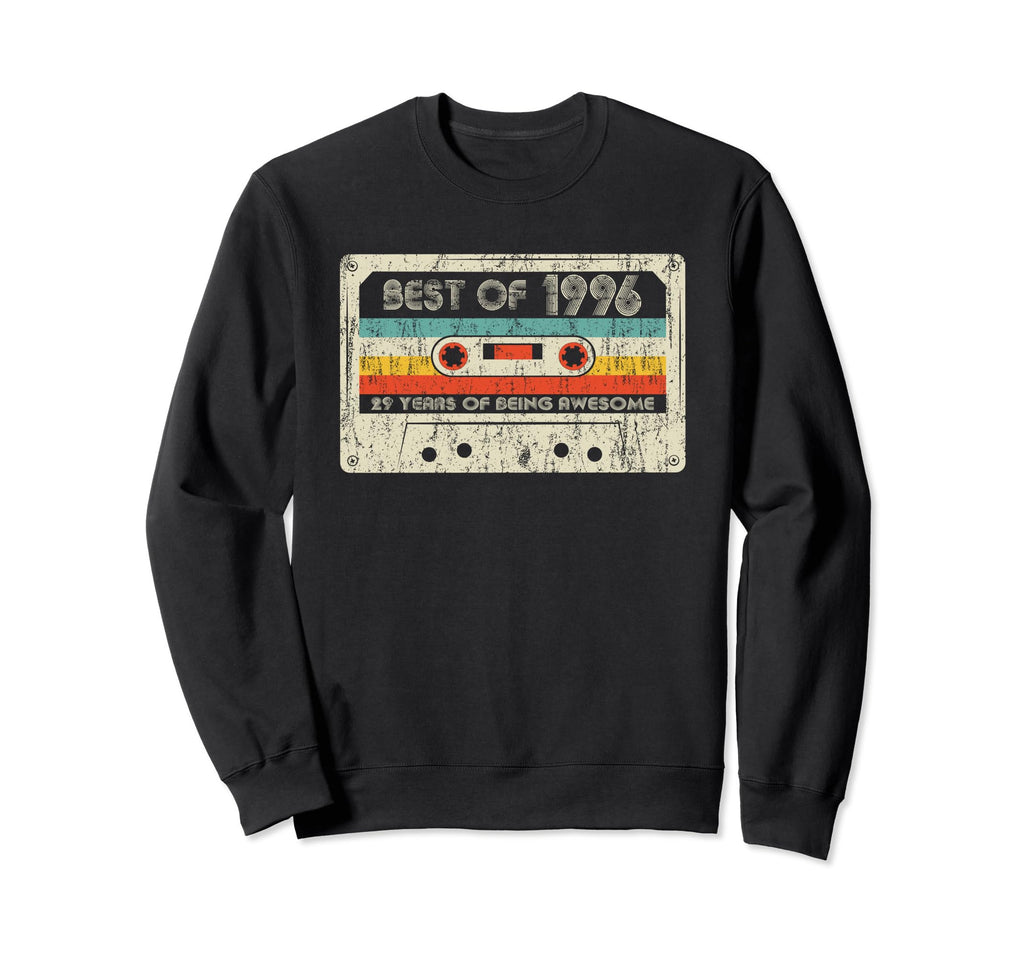 Best 1996 1996 Birthday Cassette Sweatshirt - Unique Graphic for Adults - T-Shirt, Sweatshirt, Hoodie