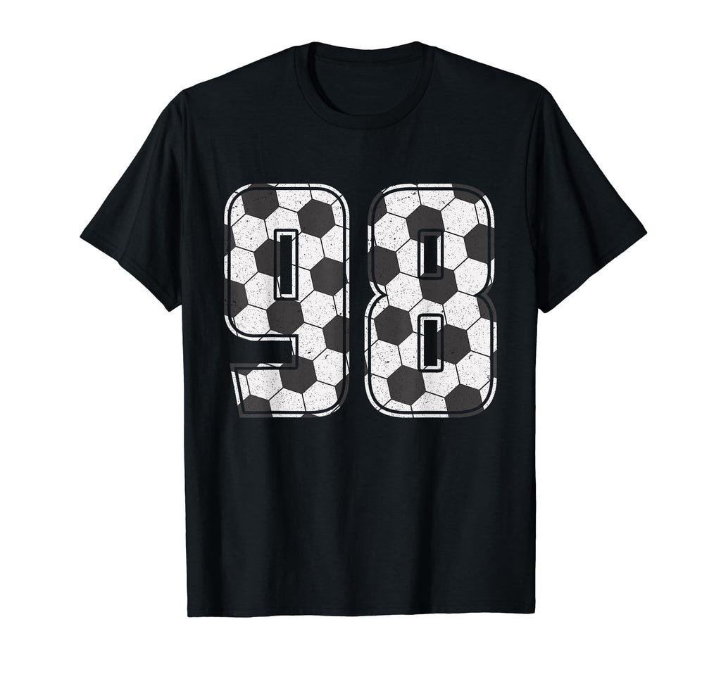 Soccer Player Number 98 Ninety T-Shirt - Fun Novelty Design Men Women - T-Shirt, Sweatshirt, Hoodie