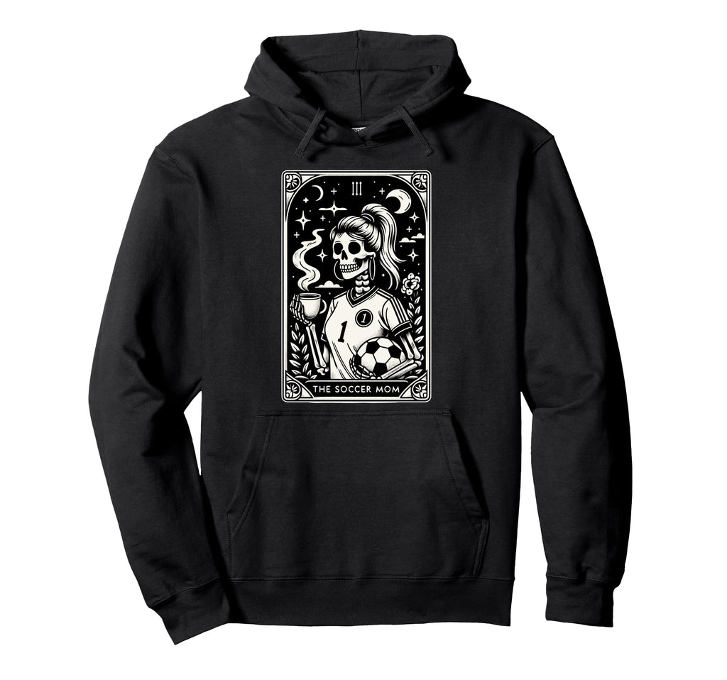Soccer Mom Soccer Mum Tarot Card Hoodie - Minimalist Print Men Women - T-Shirt, Sweatshirt, Hoodie