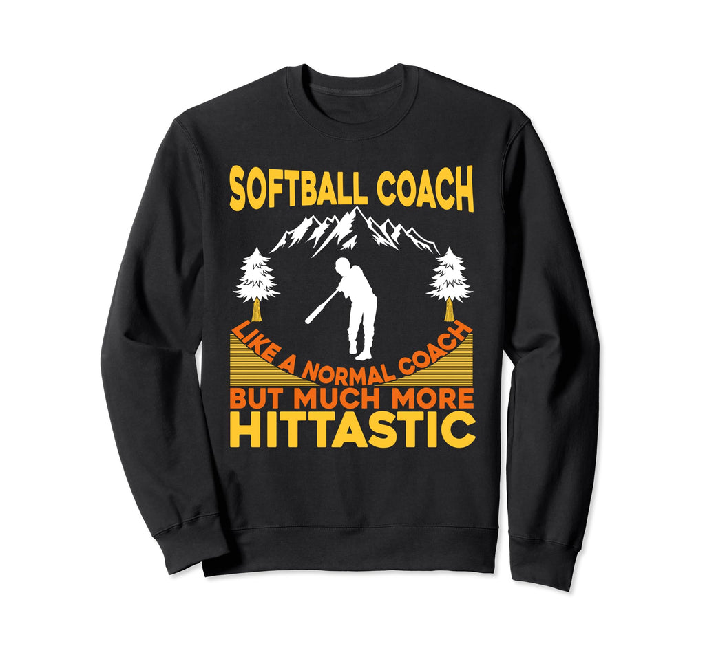 Softball Coach Training Trainer Sweatshirt - Graphic Print Men Women - T-Shirt, Sweatshirt, Hoodie
