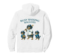 Busy Raising Baller Baseball Softball Hoodie - Custom Art Print Men Women - T-Shirt, Sweatshirt, Hoodie