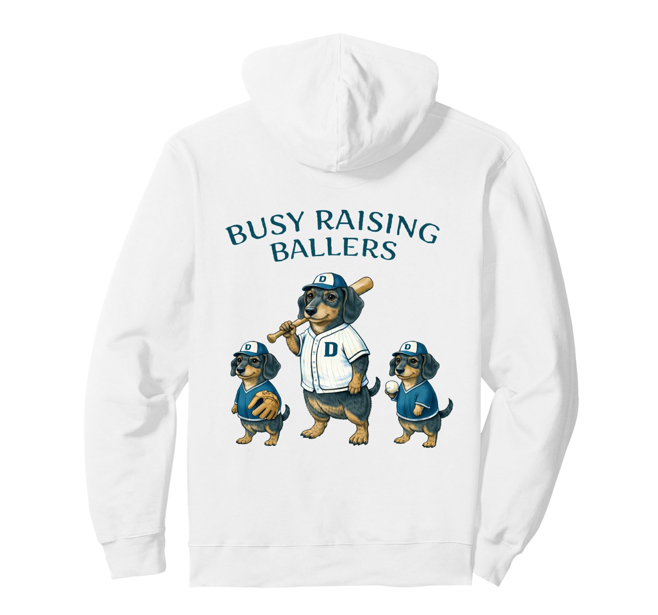 Busy Raising Baller Baseball Softball Hoodie - Custom Art Print Men Women - T-Shirt, Sweatshirt, Hoodie