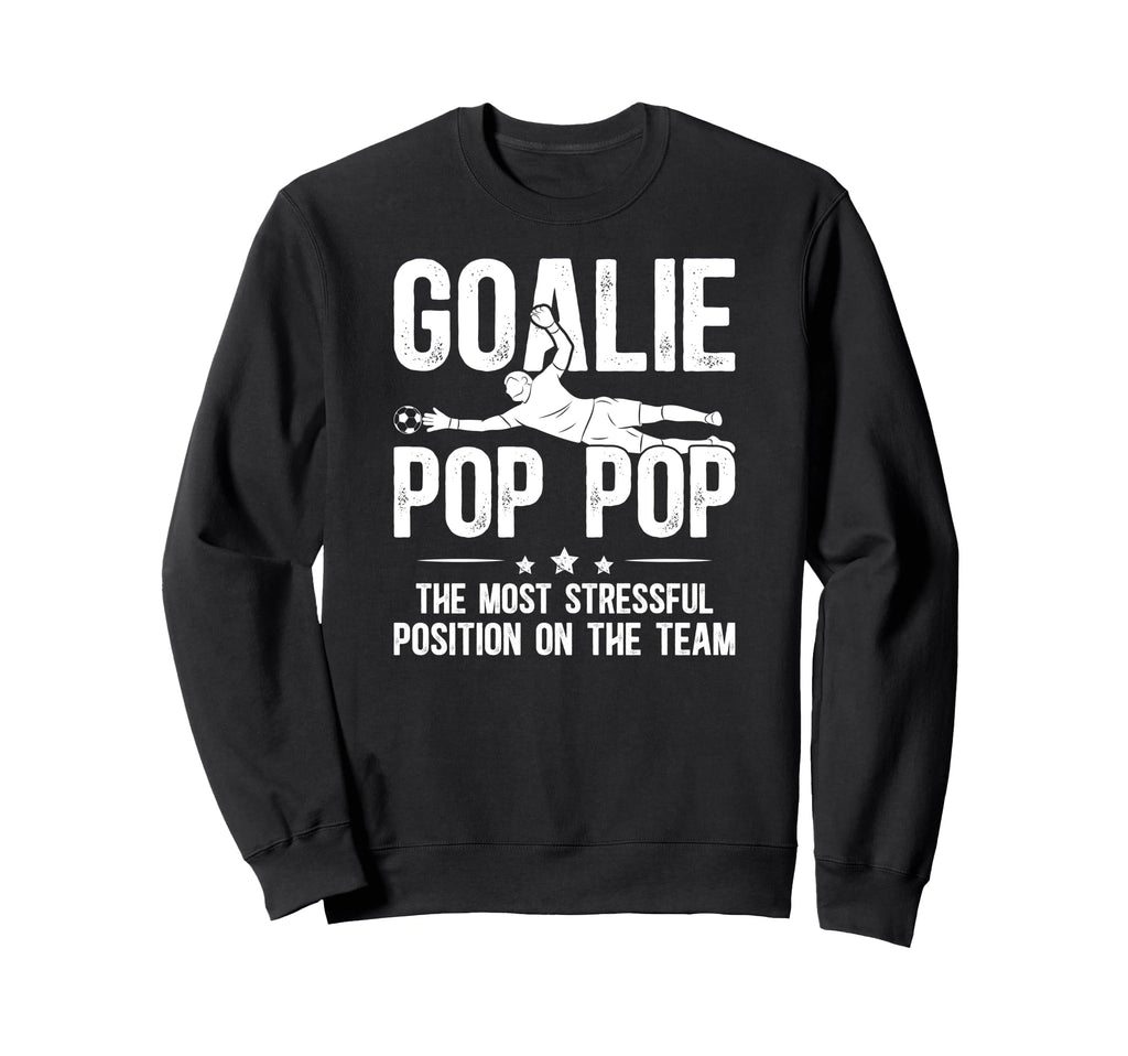 Soccer Goalie Pop Pop Definition Sweatshirt - Minimalist Print Men Women - T-Shirt, Sweatshirt, Hoodie