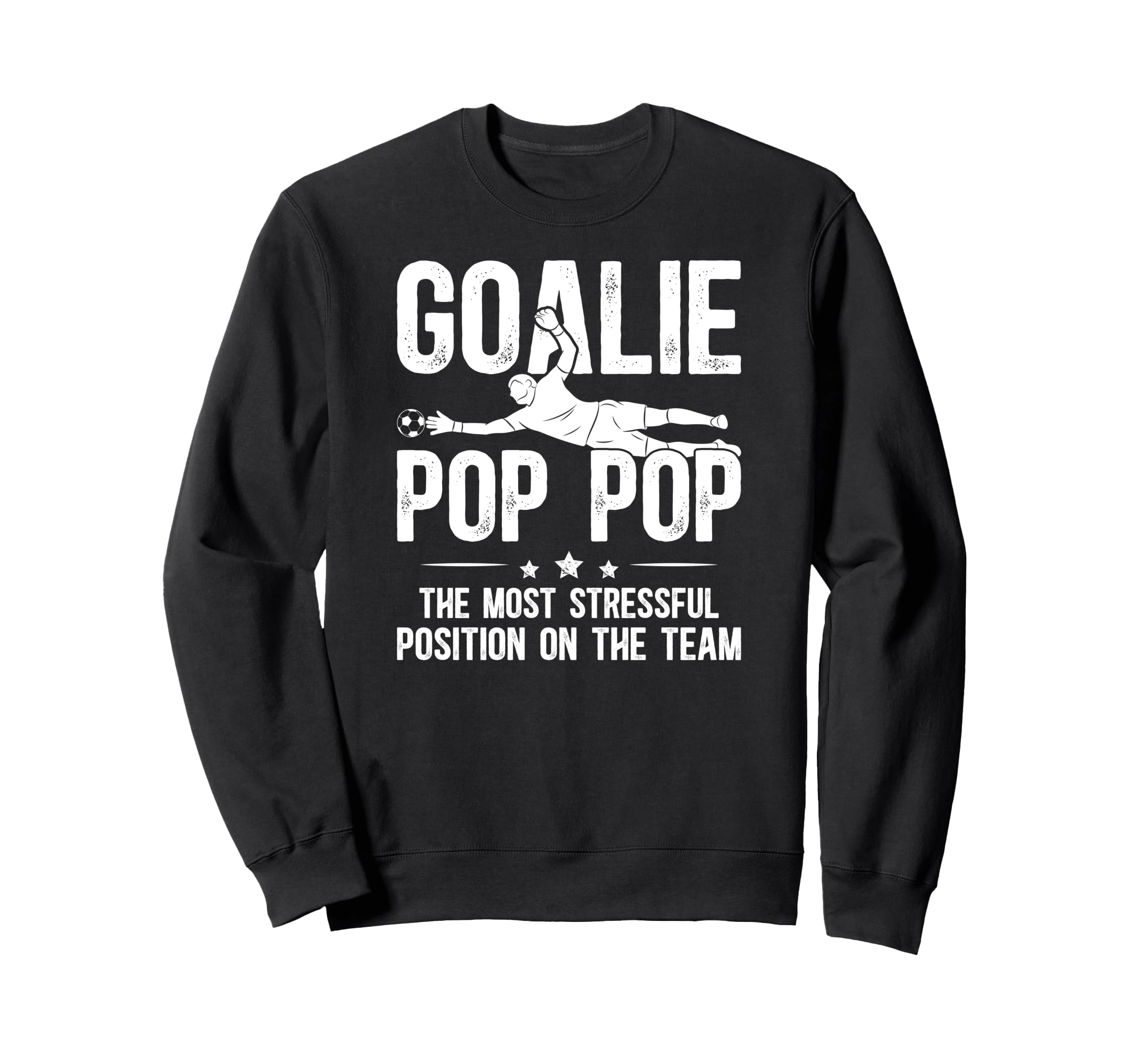 Soccer Goalie Pop Pop Definition Sweatshirt - Minimalist Print Men Women - T-Shirt, Sweatshirt, Hoodie