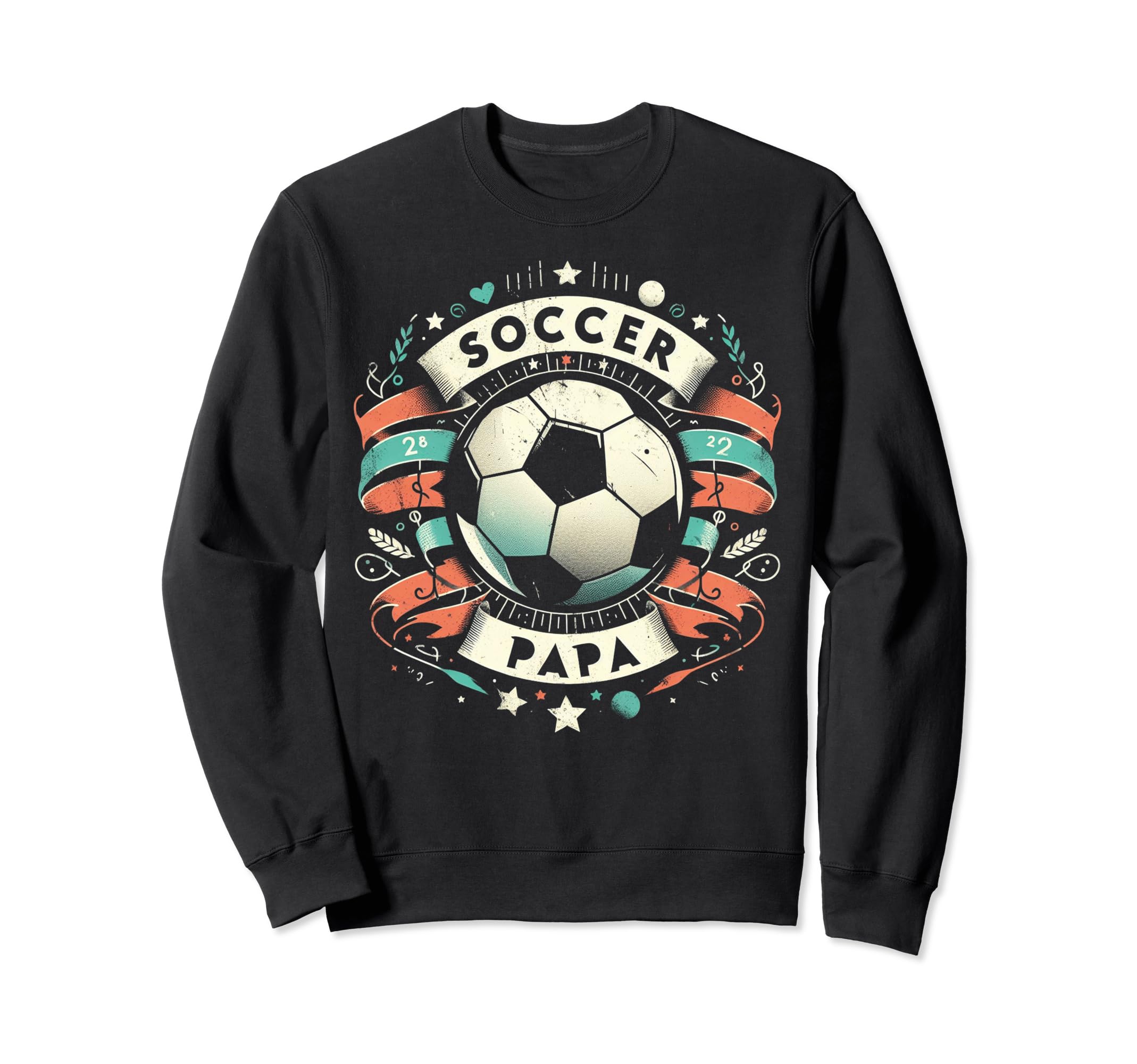 Soccer Papa Family Matching Dad Sweatshirt - Aesthetic Graphic Men Women - T-Shirt, Sweatshirt, Hoodie