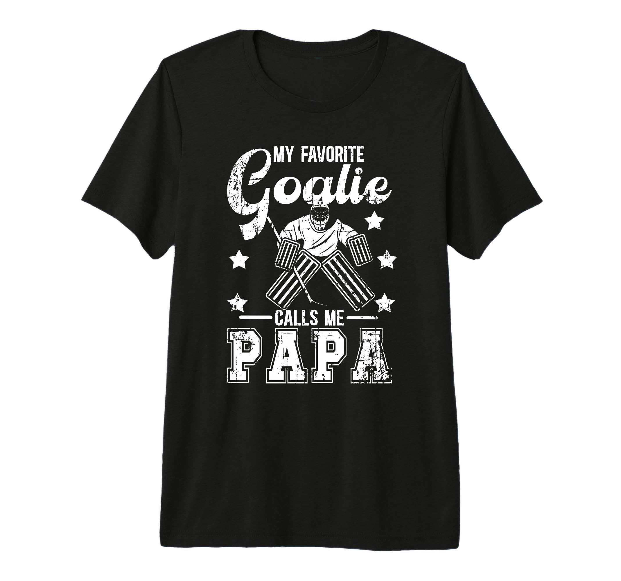 Mens My Favorite Ice Hockey Goalie Papa T-Shirt - Novelty Apparel Unisex - T-Shirt, Sweatshirt, Hoodie