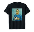 Vincent Loves Football And Soccer Blue T-Shirt - Graphic Print Unisex - T-Shirt, Sweatshirt, Hoodie