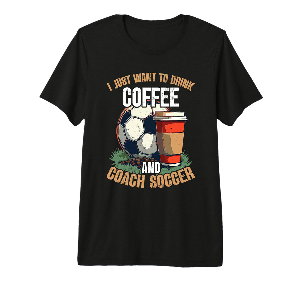 Coaching Soccer Dad Coach Soccer T-Shirt - Minimalist Print Men Women - T-Shirt, Sweatshirt, Hoodie