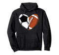 Soccer Heart Football Heart Coach Team Hoodie - Streetwear Style Unisex - T-Shirt, Sweatshirt, Hoodie