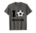 I Love Heart Soccer Ball Futbol T-Shirt - Custom Art Print Men Women - T-Shirt, Sweatshirt, Hoodie