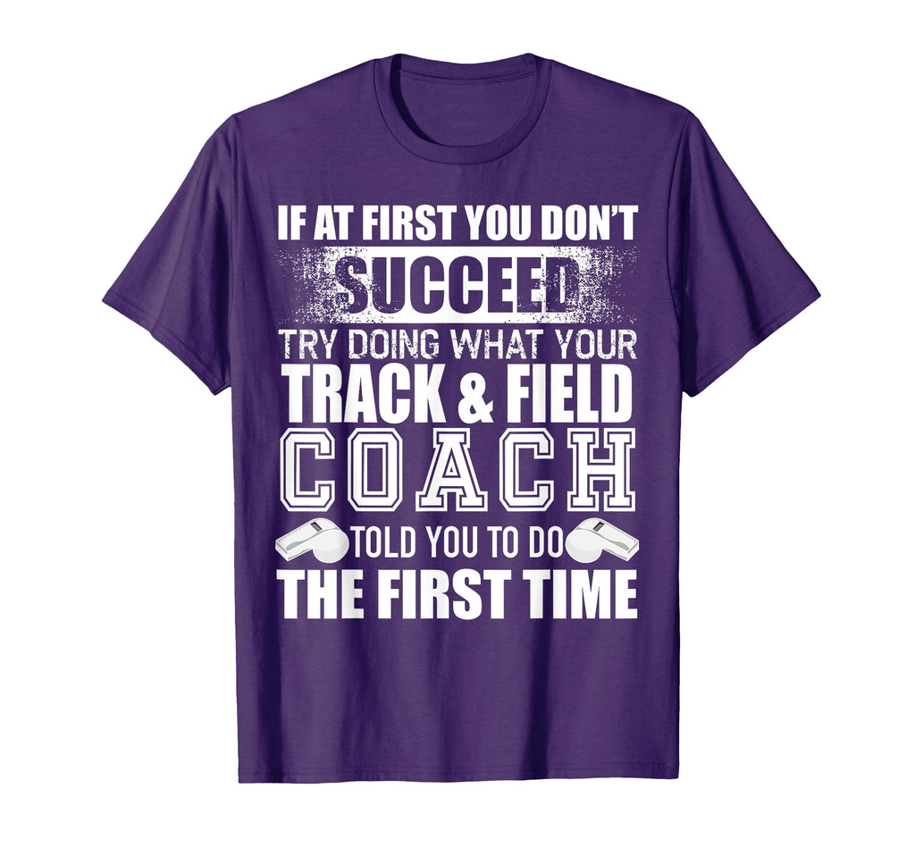 Funny Track Field Coach Thank You T-Shirt - Minimalist Print for Adults - T-Shirt, Sweatshirt, Hoodie