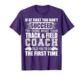 Funny Track Field Coach Thank You T-Shirt - Minimalist Print for Adults - T-Shirt, Sweatshirt, Hoodie