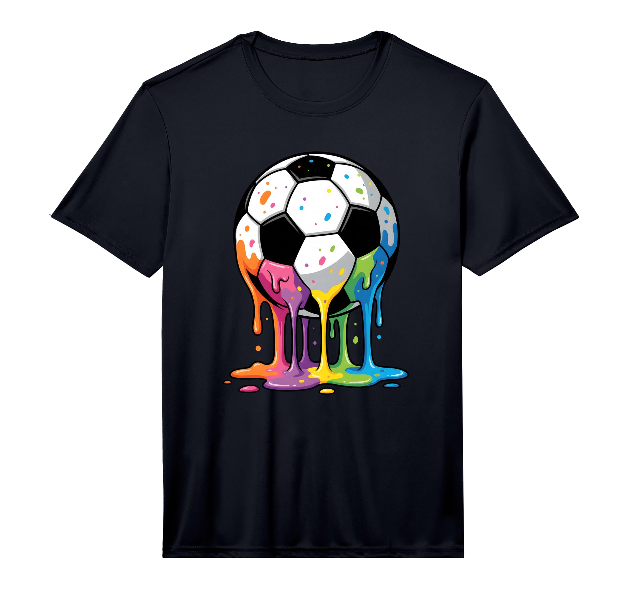 Soccer Drip Ice Cream Drip Soccer T-Shirt - Fun Novelty Design Men Women - T-Shirt, Sweatshirt, Hoodie