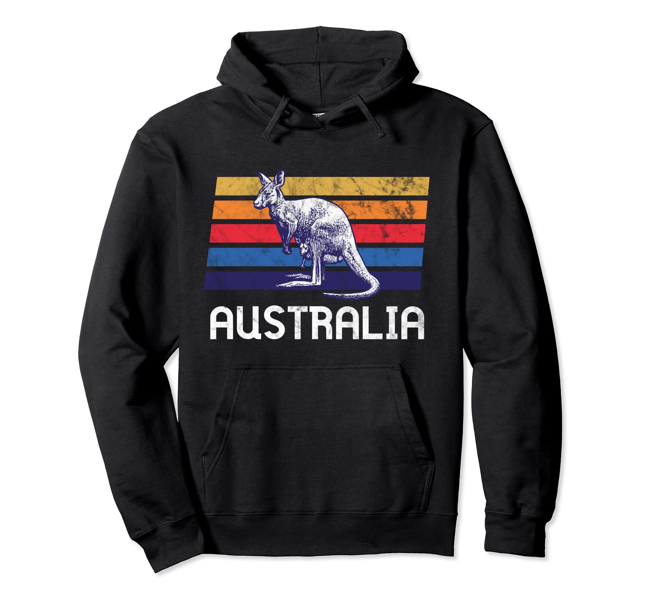 Australia Flag Kangaroo Soccer Marsupial Hoodie - Unique Graphic Men Women - T-Shirt, Sweatshirt, Hoodie