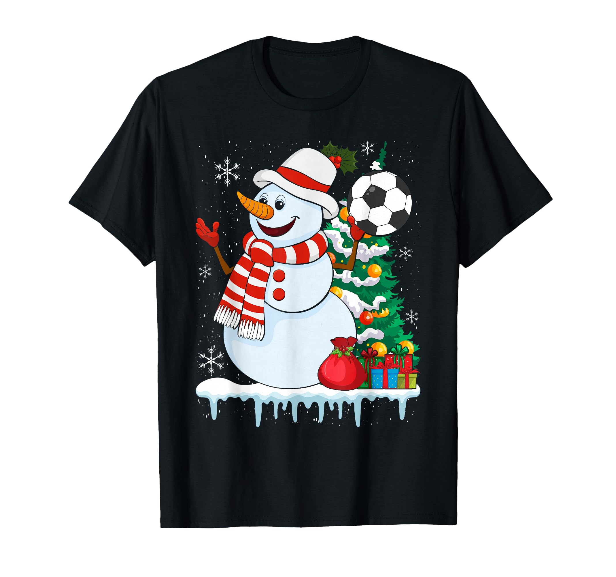 Goalkeeper Soccer Snowman T-Shirt - Trendy Graphic Unisex - T-Shirt, Sweatshirt, Hoodie