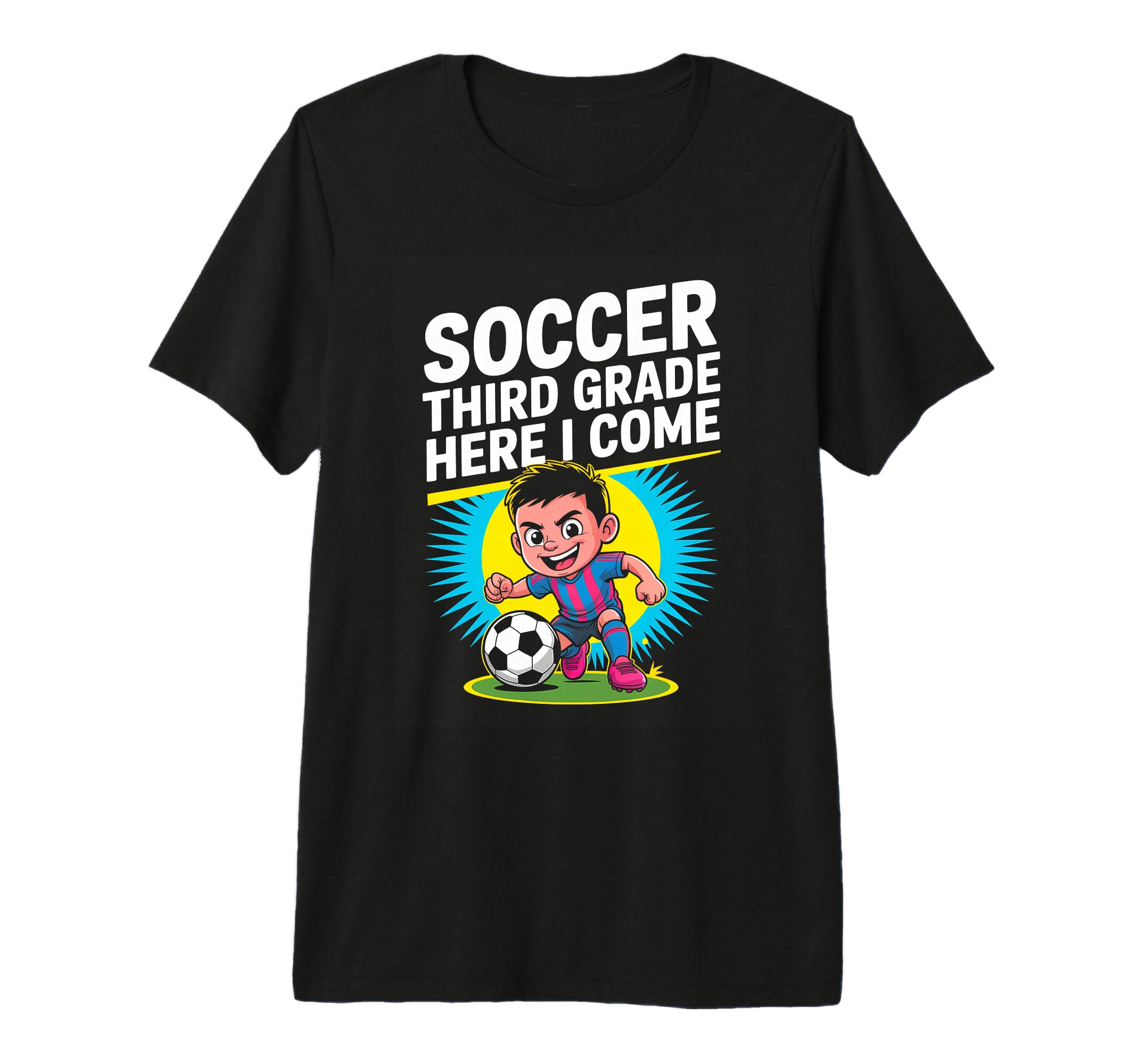 Back To School Soccer Third Grade T-Shirt - Fun Novelty Design for Adults - T-Shirt, Sweatshirt, Hoodie