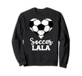 Soccer Lala Funny Soccer Heart Sweatshirt - Minimalist Print Men Women - T-Shirt, Sweatshirt, Hoodie