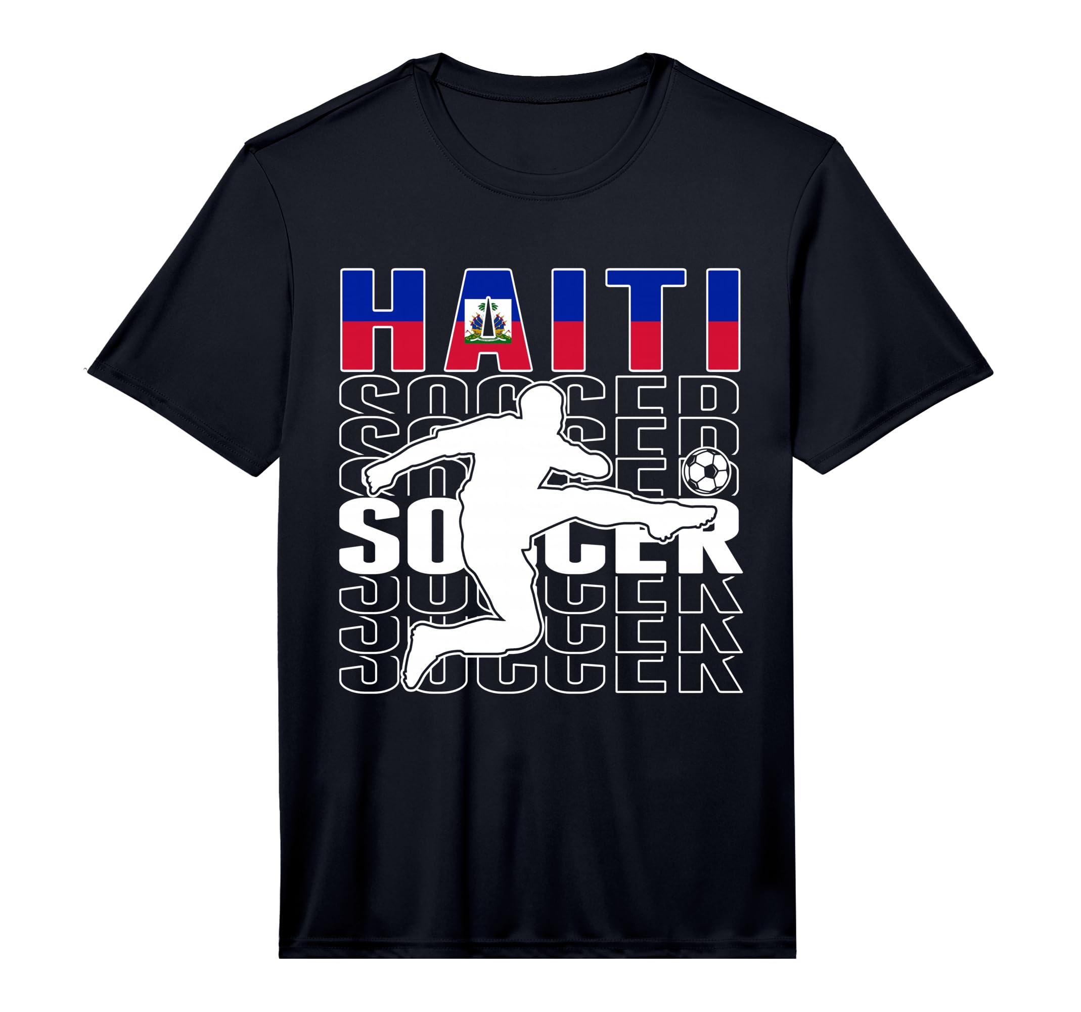 Haiti Soccer Lovers Jersey Proud T-Shirt - Fun Novelty Design Unisex - T-Shirt, Sweatshirt, Hoodie