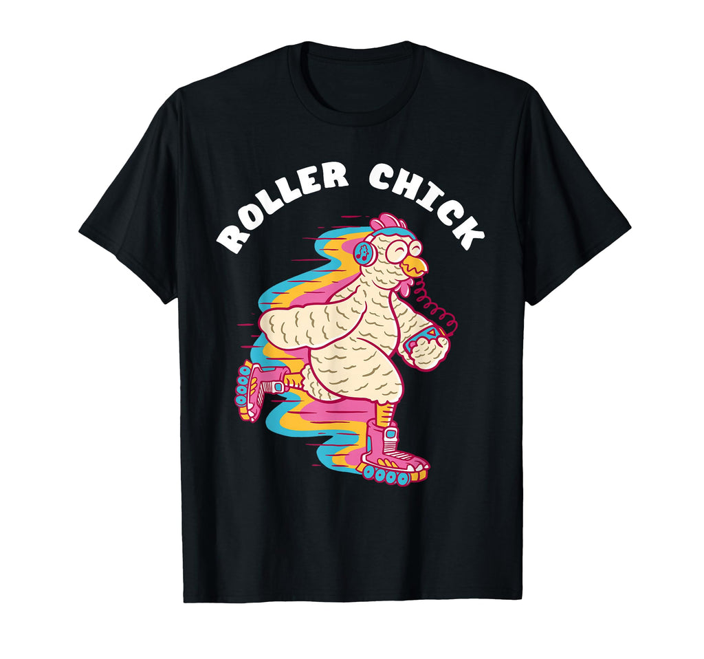 Roller Skate Chicken Roller Skating T-Shirt - Casual Everyday Wear Unisex - T-Shirt, Sweatshirt, Hoodie
