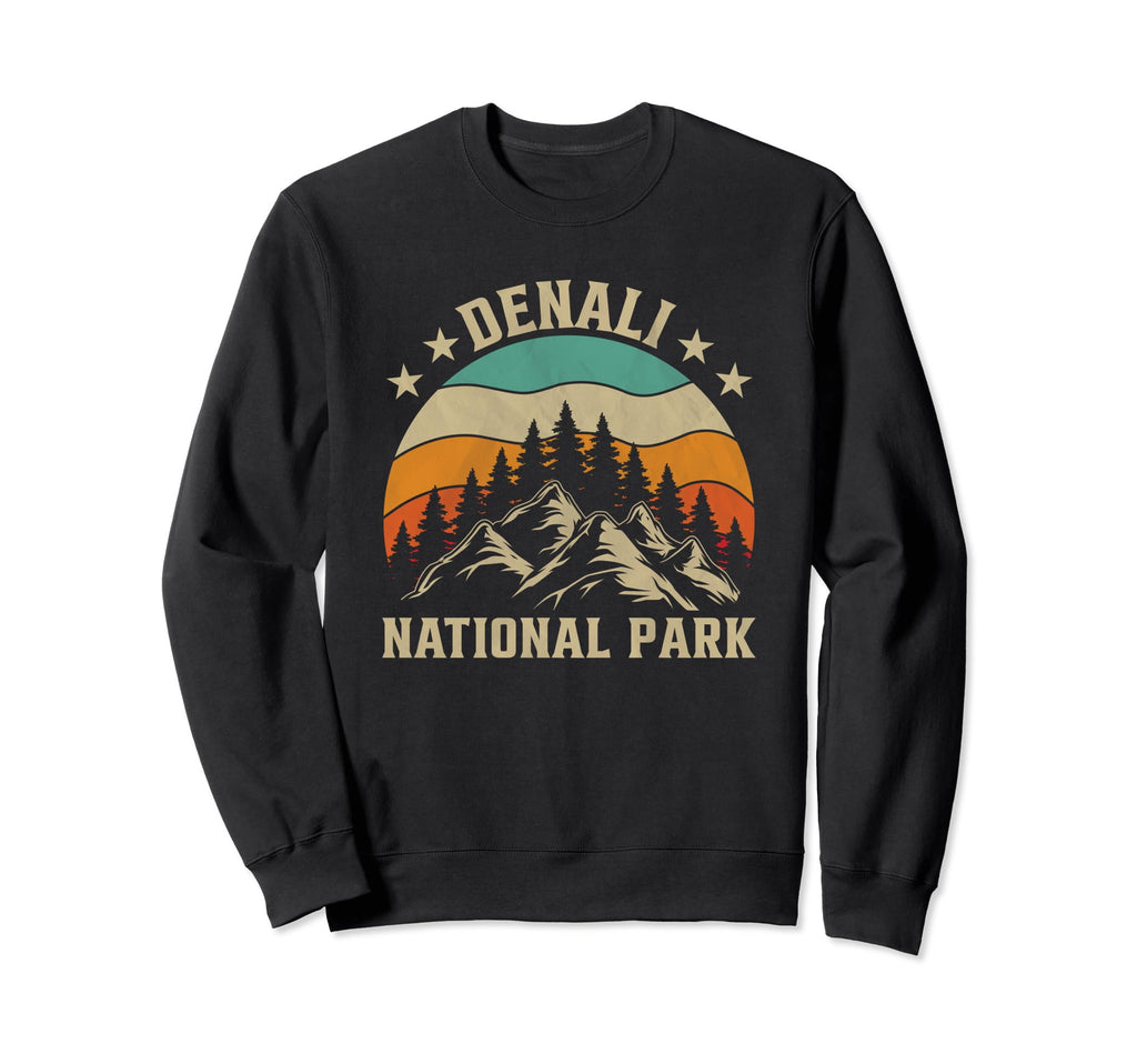 Denali National Park Sweatshirt - Minimalist Print Men Women - T-Shirt, Sweatshirt, Hoodie