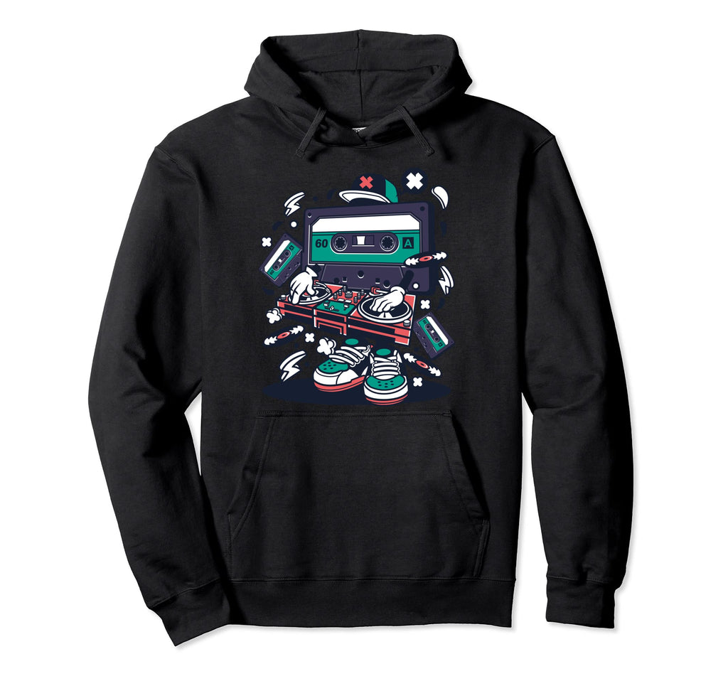90S Oldschool Hiphop Dj Hoodie - Trendy Graphic Unisex - T-Shirt, Sweatshirt, Hoodie