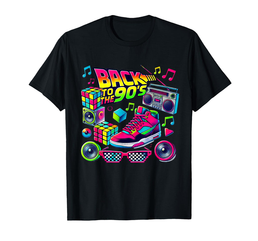 1990S Nineties Costume Party Back T-Shirt - Aesthetic Graphic for Adults - T-Shirt, Sweatshirt, Hoodie