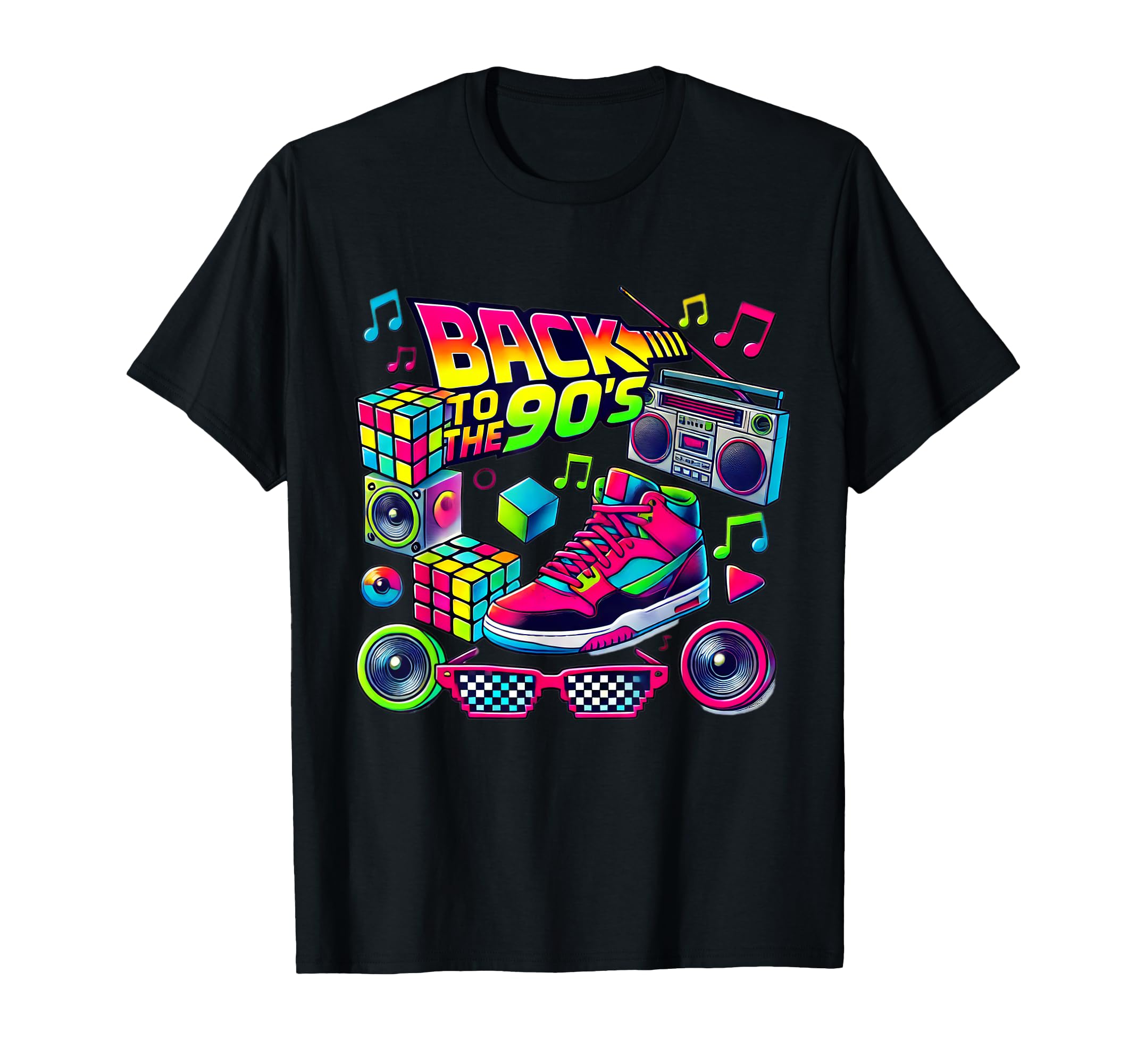 1990S Nineties Costume Party Back T-Shirt - Aesthetic Graphic for Adults - T-Shirt, Sweatshirt, Hoodie