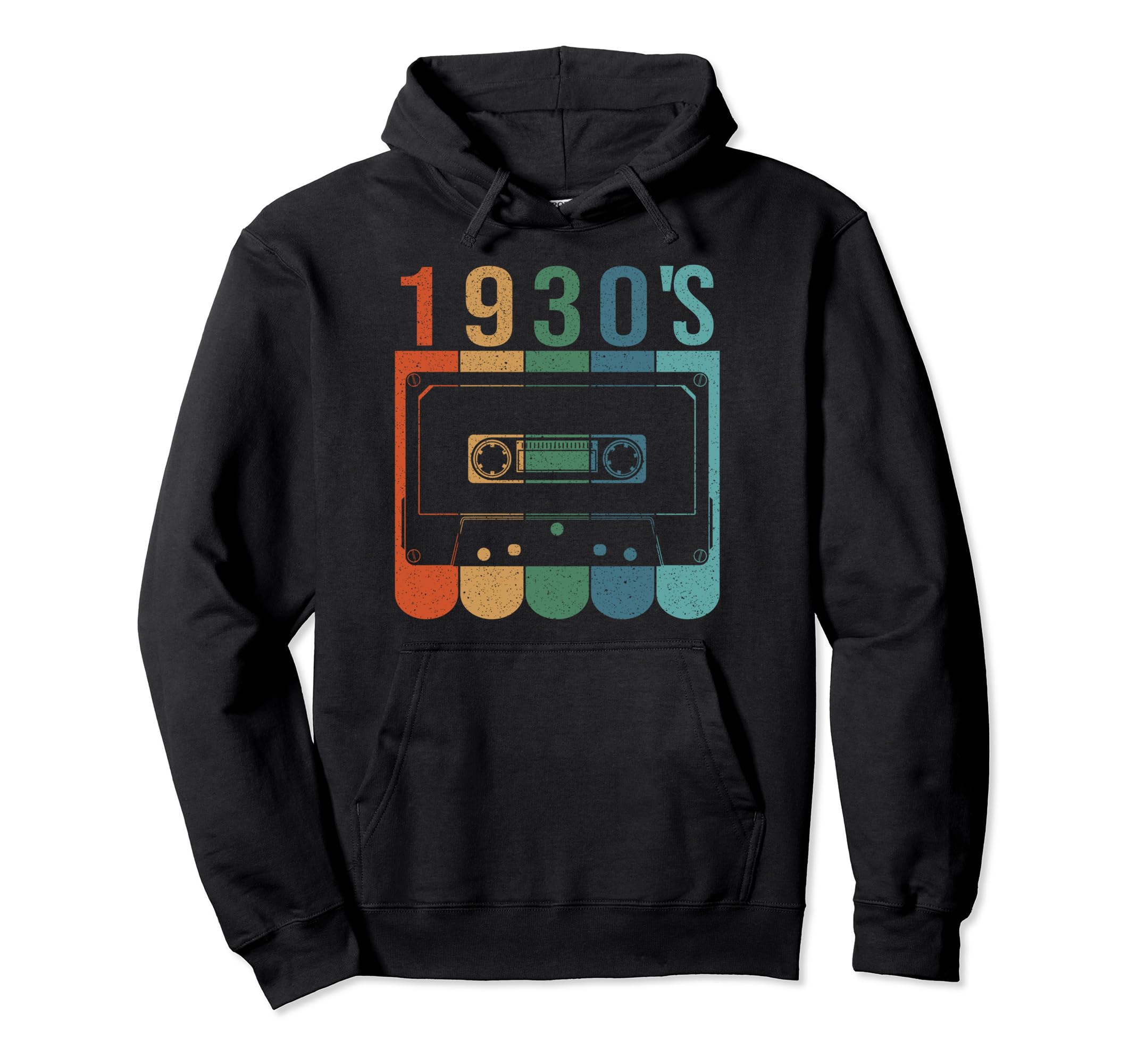 1930S Cassette Tape Birthday Hoodie - Minimalist Print Unisex - T-Shirt, Sweatshirt, Hoodie