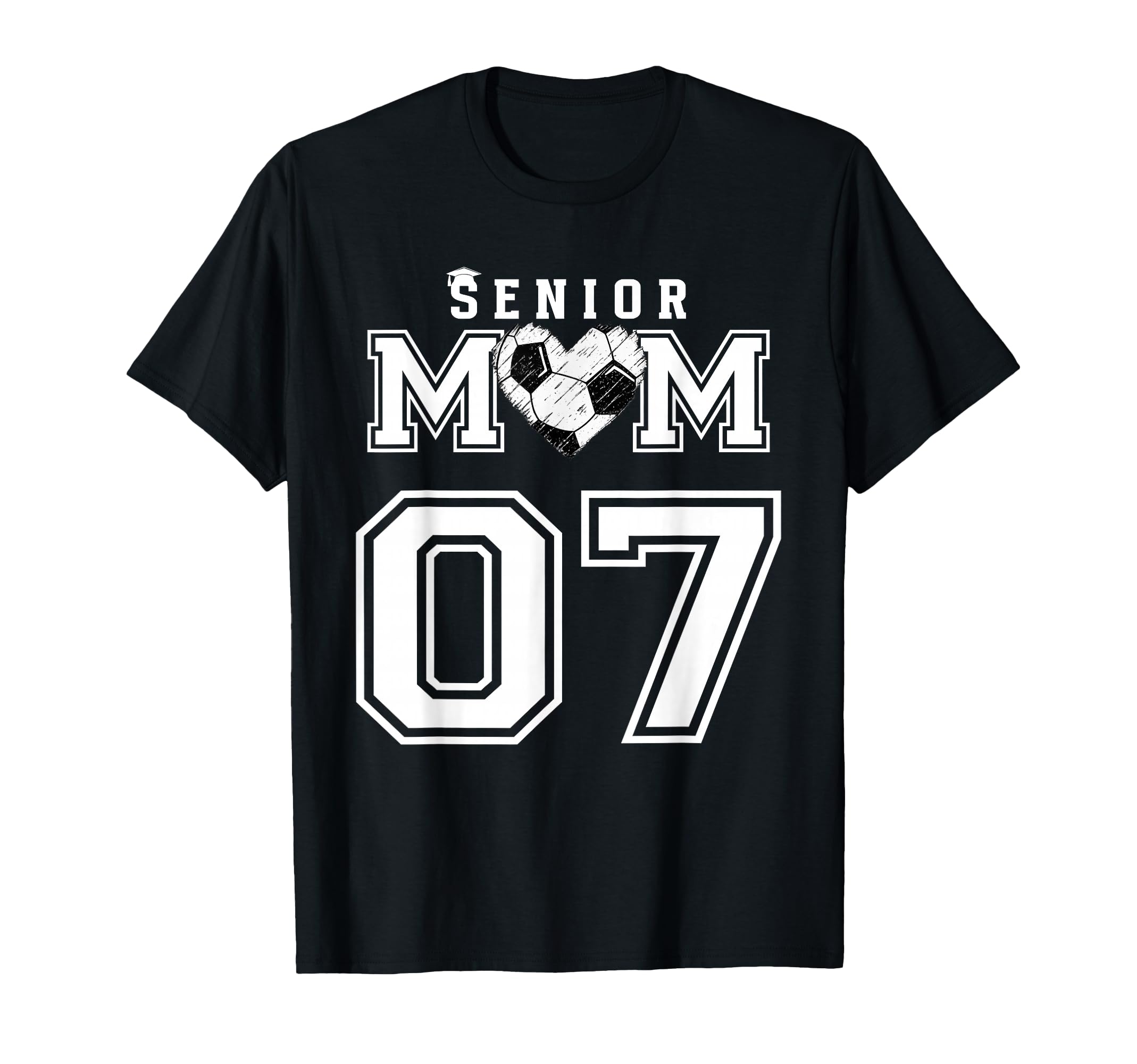 Proud Senior Soccer Mom Custom T-Shirt - Minimalist Print for Adults - T-Shirt, Sweatshirt, Hoodie