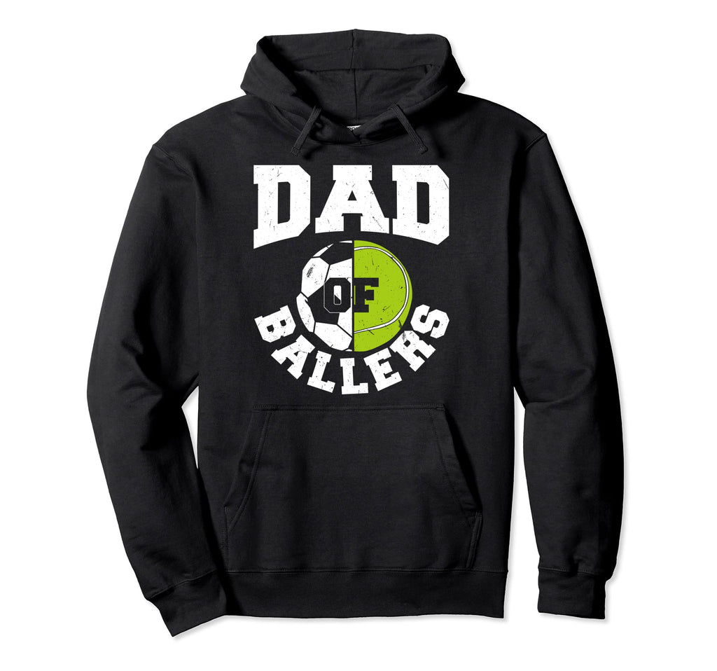 Dad Ballers Fathers Day Ball Papa Hoodie - Fun Novelty Design for Adults - T-Shirt, Sweatshirt, Hoodie