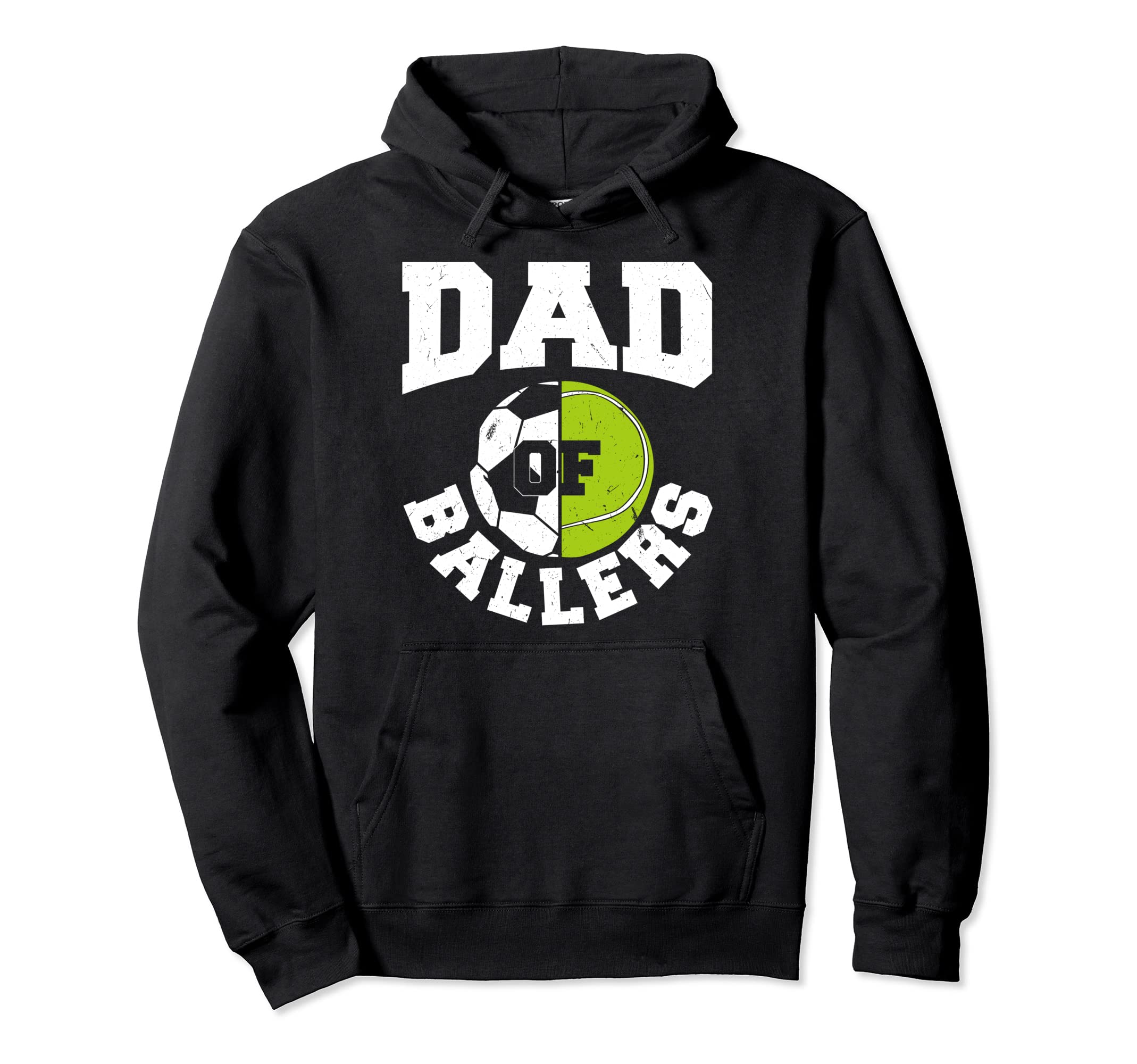 Dad Ballers Fathers Day Ball Papa Hoodie - Fun Novelty Design for Adults - T-Shirt, Sweatshirt, Hoodie