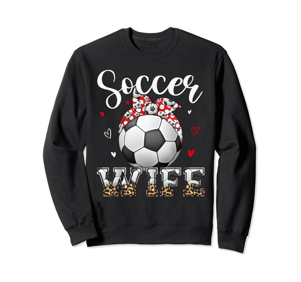 Womens Soccer Wife Headband Sweatshirt - Fun Novelty Design for Adults - T-Shirt, Sweatshirt, Hoodie
