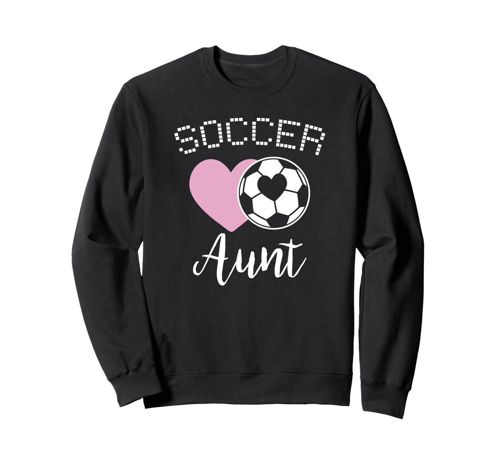 Soccer Aunt Love Heart Auntie Niece Sweatshirt - Custom Art Print Unisex - T-Shirt, Sweatshirt, Hoodie